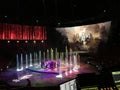 Macau Aqua Show Stage Theater House of Dancing Water backstage experience theatre vip tour special effects smoke projection leds Royalty Free Stock Photo