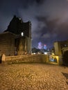 Macao Night Photography Ruins of St. Paul Facade Cultural World Heritage Site Conservation Historic Centre Macau Light Pollution Royalty Free Stock Photo