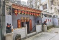 Macao Sin Fong Temple Buddha China Macau Chinese Traditional Religious Architecture Interior Design Painting Mural.