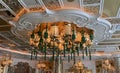 Macao Wing Lei Palace Dim Sum Restaurant Ceiling Lamps Macau Cotai Wynn Palace Hotel Resort Interior Design Art Deco Luxury