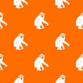 Macaque pattern seamless