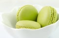 Macaron in a bowl Royalty Free Stock Photo