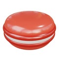 macaron icon. 3d rendering.