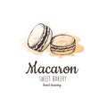 Macaron, macaroon almond cakes