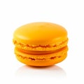 Macaron macaroon isolated on white background, cream pastel chic cafe dessert, sweet food and holiday cake for luxury