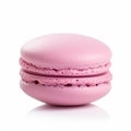 Macaron macaroon isolated on white background, cream pastel chic cafe dessert, sweet food and holiday cake for luxury