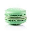 Macaron macaroon isolated on white background, cream pastel chic cafe dessert, sweet food and holiday cake for luxury