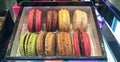Eight Colorful Macaroons Royalty Free Stock Photo