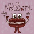 Macaron mascot cute