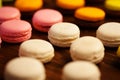A macaron - sweet meringue-based confection Royalty Free Stock Photo