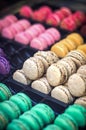 Macaron sweets in a shop in France