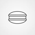 Macaron vector icon sign symbol