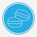 Macaron vector icon sign symbol