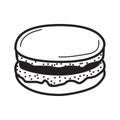 macaron. Vector illustration decorative design