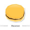 macaron. Vector illustration decorative design