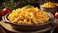 macaroni cheese AI generated Royalty Free Stock Photo