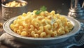 macaroni cheese AI generated Royalty Free Stock Photo