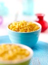 Macaroni and cheese - kids food Royalty Free Stock Photo