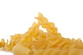 Macaroni pasta close up on white Royalty Free Stock Photo