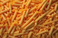 Macaroni pasta texture background. Close up of italian pasta. generative ai Royalty Free Stock Photo