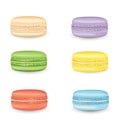 Macarons cookie set Royalty Free Stock Photo