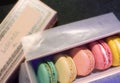 Macarons in box