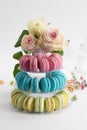 Macaron tower Royalty Free Stock Photo