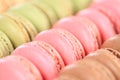 Macarons macaroons closeup cookies dessert from France