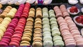 Macarons at the pastry shop