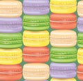 Macarons seamless pattern