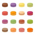 Macaroon cake vector illustration