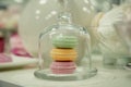 Macaroons in a glass jar