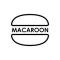 Macaroons icon logo design. For web design, apps, software, printing usage. Vector illustration