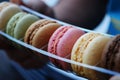 Delicious and colourful Macarrons of Paris Royalty Free Stock Photo