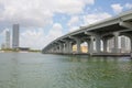 MacArthur Causeway Royalty Free Stock Photo