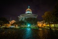 The Macarthur Memorial Museum at night, in Norfolk, Virginia. Royalty Free Stock Photo