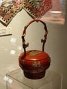 Macau Antique Wedding Gift Basket Wooden Dragons Cravings Sculpture China Macao Museum History Heritage Decorative Design
