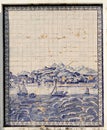 Macau Azulejo Macao Mosaic Tile Delft Blue White Green Flower Porcelain China Wall Mural Portuguese Architecture Cultural Heritage