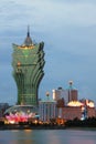 Macau : Casino Lisboa & Grand Lisboa Hotel Royalty Free Stock Photo