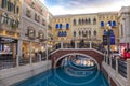 MACAU, CHINA - FEB 23th 2023 : The Venetian Hotel, Macao - The famous shopping mall, luxury hotel and the Casino