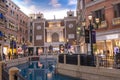 MACAU, CHINA - FEB 23th 2023 : The Venetian Hotel, Macao - The famous shopping mall, luxury hotel and the Casino