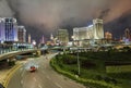 Macau China Macao Cotai Strip Venetian Resort Melco COD cod City of Dreams Macao Modern Architecture Night leds Lighting