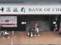 Macau, China: 02/03/2020: Macau Banking Branches re-opens under the impact of Coronavius