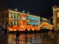 Macau Chinese New Year Lanterns Decoration Money God of Wealth Portuguese Macao Colonial Architecture CNY Leal Senado Square