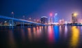 Macau city skyline at night