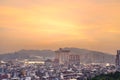 Macau city view from Above at twilight Royalty Free Stock Photo