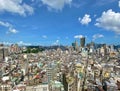 Macau Cityscape Landscape Blue Sky Nature Densely Populated Crowded Buildings Neighborhood Inner Harbor Macao Barra