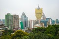 Macau cityscape skyline and landmark in China