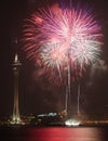 Macau Colorful Firework Royalty Free Stock Photo