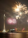 Macau Colorful Firework Royalty Free Stock Photo